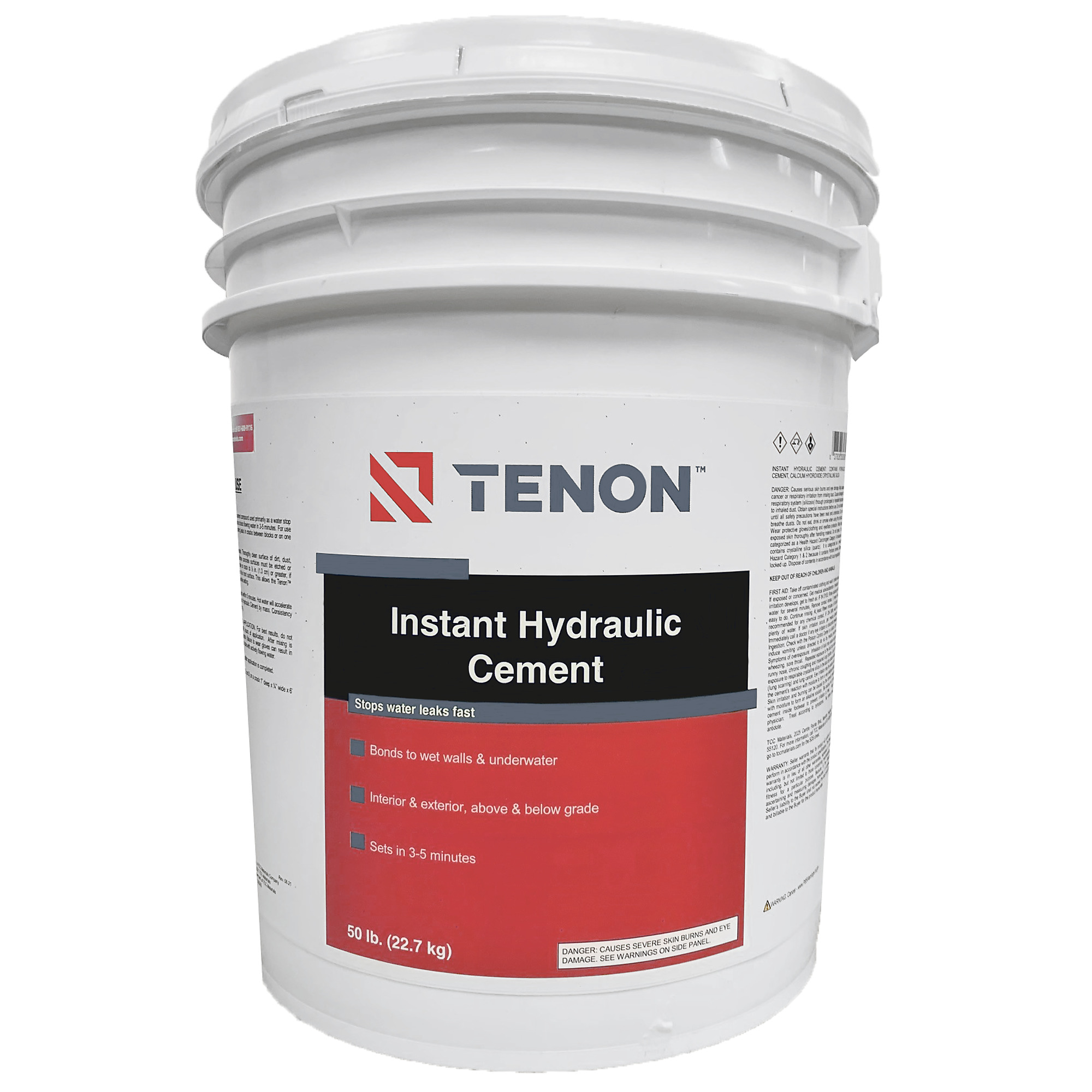 Tenon Instant Hydraulic Cement, 50 Lbs., Model #128280